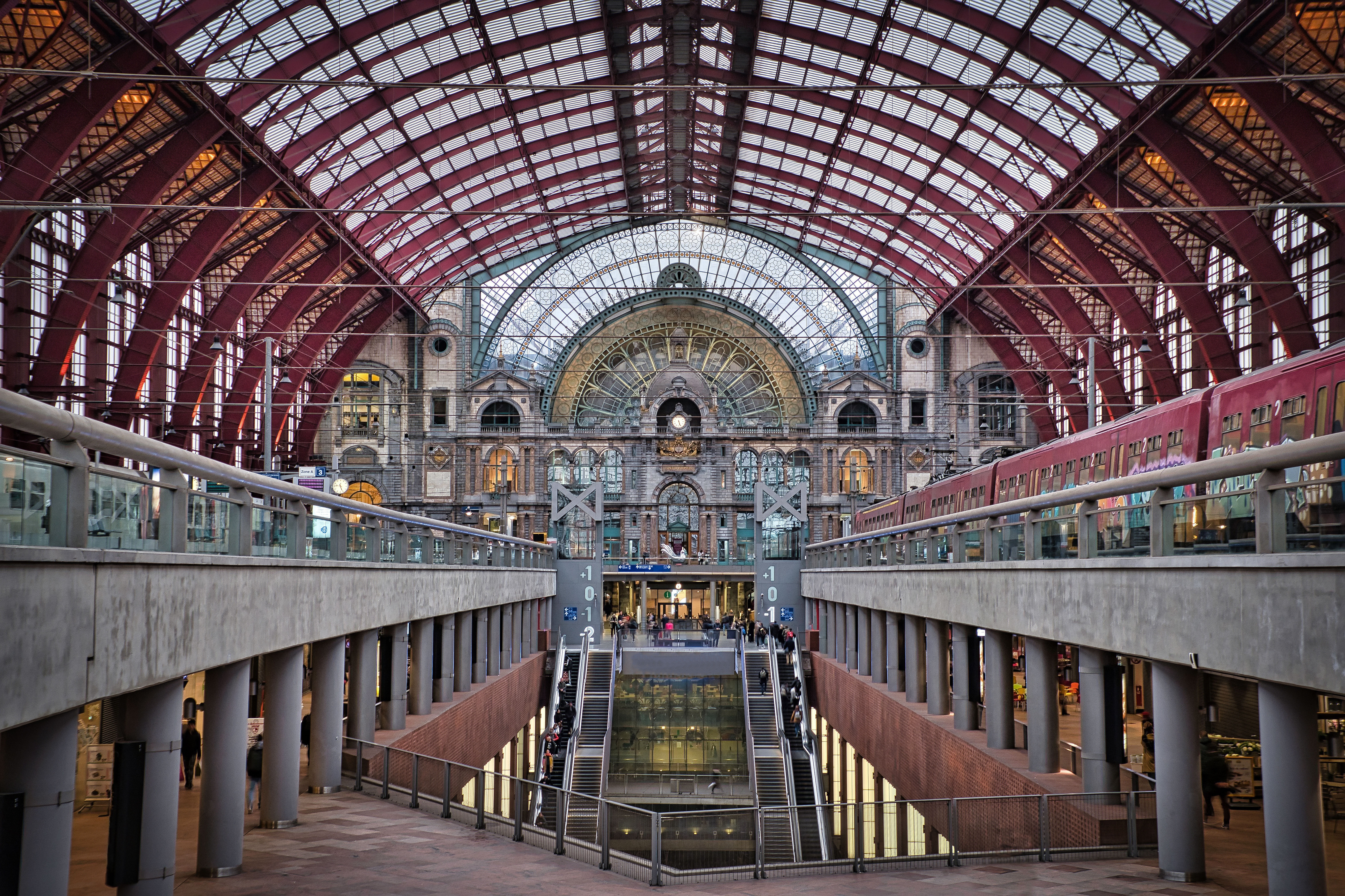 Antwerp train station interior